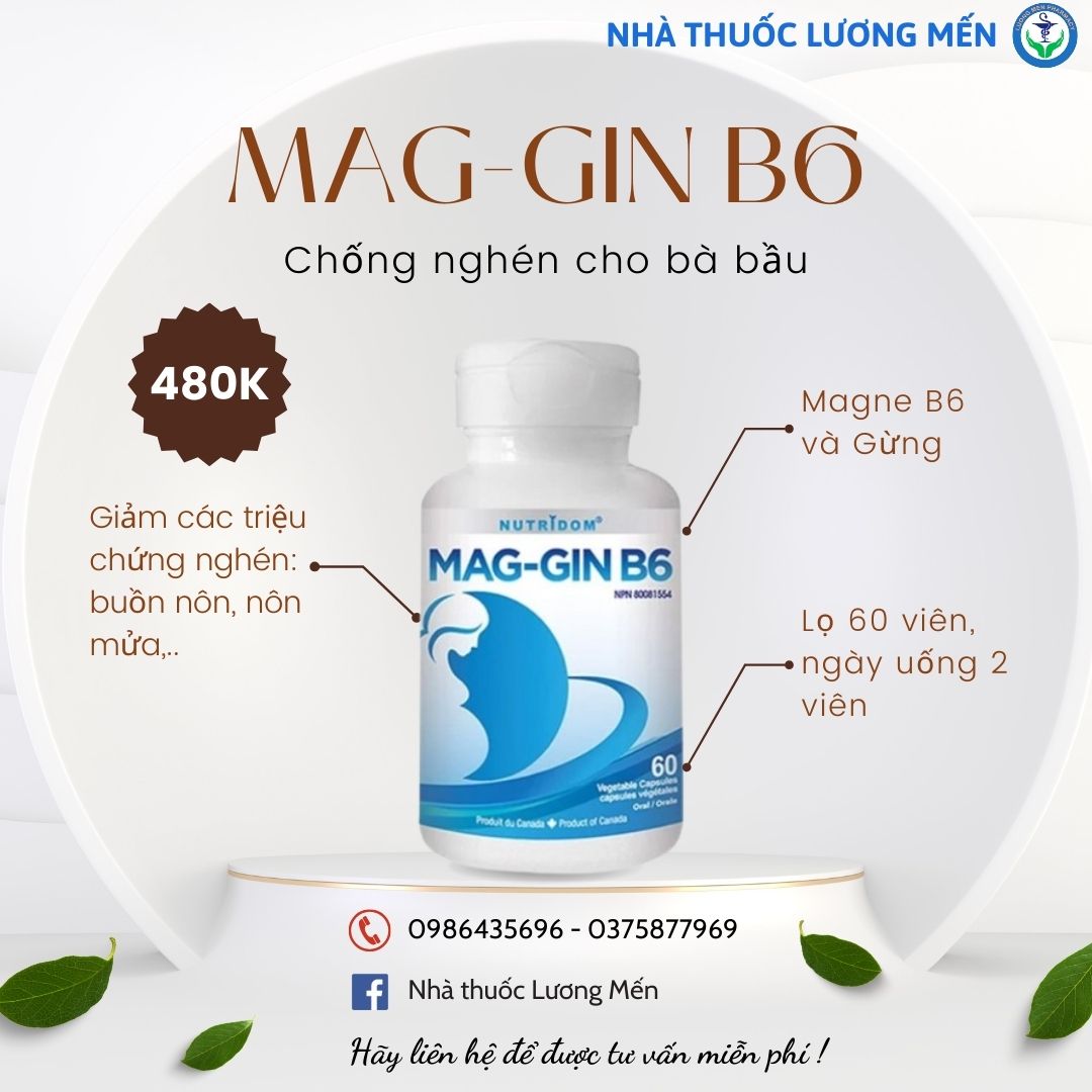 VIÊN CHỐNG NÔN, NGHÉN MAG-GIN B6